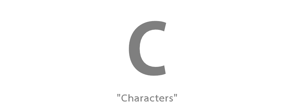 C "Characters"