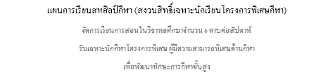แผนการเรียนสหศิลป์กีฬา (สงวนสิทธิ์เฉพาะนักเรียนโครงการพิเศษกีฬา) จัดการเรียนการสอนในวิชาพลศึกษาจำนวน 6 คาบต่อสัปดาห์ รับเฉพาะนักกีฬาโครงการพิเศษ ผู้มีความสามารถพิเศษด้านกีฬา เพื่อพัฒนาทักษะการกีฬาขั้นสูง
